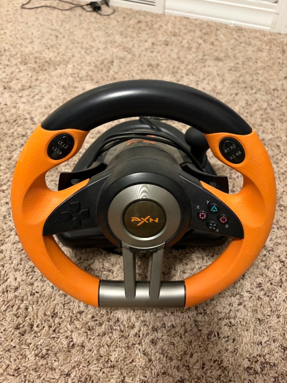 PXN V3 Orange Steering Wheel for PC, Xbox, PlayStation